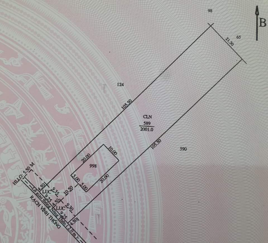 Bán miếng đất 2.200m2 có 200m2 ODT - Mỹ Khánh, Phong Điền, Cần Thơ